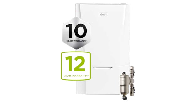 Ideal Vogue Max 32kW combi boiler with up to 12-year warranty